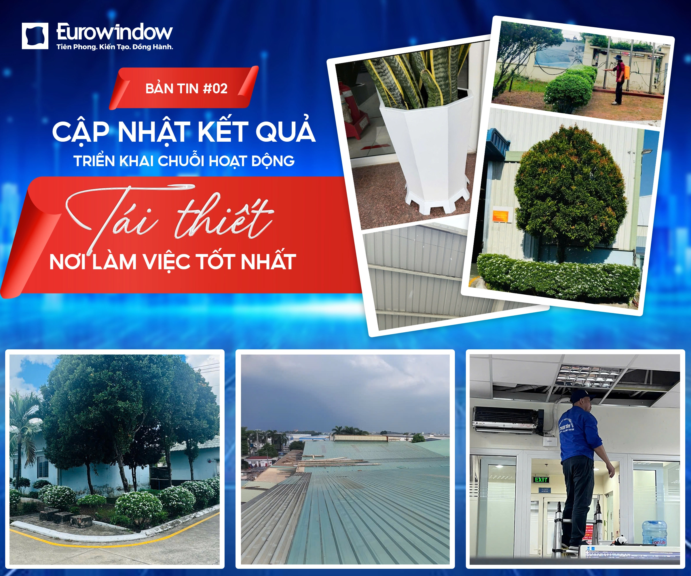 EUROWINDOW TĂNG TỐC TRÊN HÀNH TRÌNH “90 NGÀY TÁI THIẾT NƠI LÀM VIỆC TỐT NHẤT”