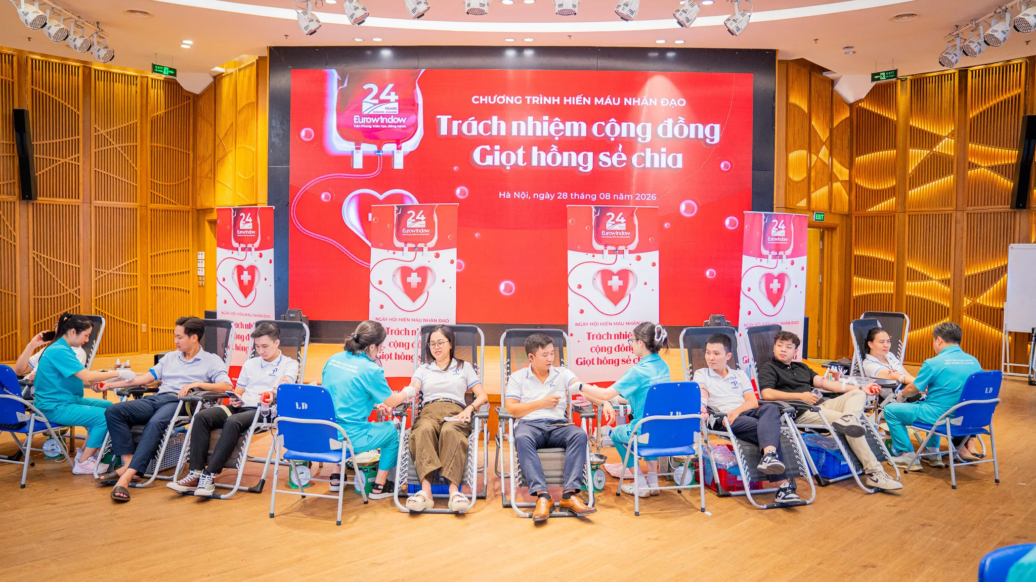 Ngày hội hiến máu Eurowindow 2026: "Giọt hồng sẻ chia" hướng tới kỷ niệm 24 năm thành lập